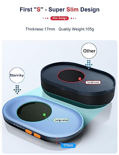 Undetectable Mechanical Mouse Jiggler, Ultra-Slim Mouse Mover, with Random Interval Timer, Driver-Free Mouse Wiggler Shaker Silently（Dark Blue） - color: Dark Blue