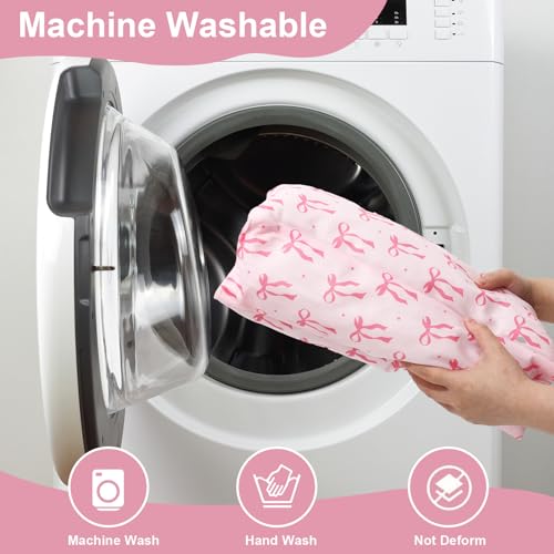 JarThenaAMCS 14.6x14.2 in Rabbit Bed Thickened Soft Bunny Concave Bed Pink Bow Reusable Cuddle Cushion Plush Mat Small Animal Washable Mat Pillow for Guinea Pig Hamster Chinchilla Ferret Accessory