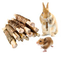 15pcs Rabbits Chew Toy,Sweet Bamboo Chew Stick for Small Animals | Natural Seagrass Sweet Bamboo Chew Stick For Guinea Pigs Chinchillas Hamsters Rats, Bunny Cage Enrichment