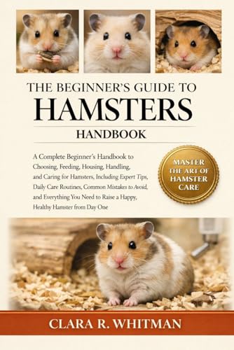 THE BEGINNER’S GUIDE TO HAMSTERS: A Complete Beginner’s Handbook to Choosing, Feeding, Housing, Handling, and Caring for Hamsters.......Healthy Hamster from Day One