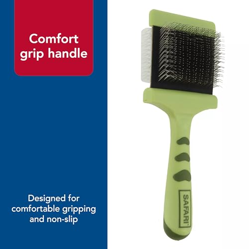 Coastal Pet Safari Dog Flexible Slicker Brush - Dog Brush for Shedding - Undercoat Rake & Grooming Tools for Small & Medium Pets - Medium - size: Medium