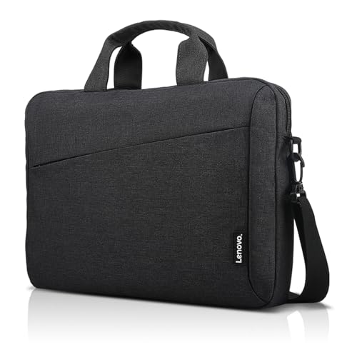 Lenovo Laptop Bag T210, Messenger Shoulder Bag for Laptop or Tablet, Sleek, Durable & Water-Repellent Fabric - size: 15.6 inch