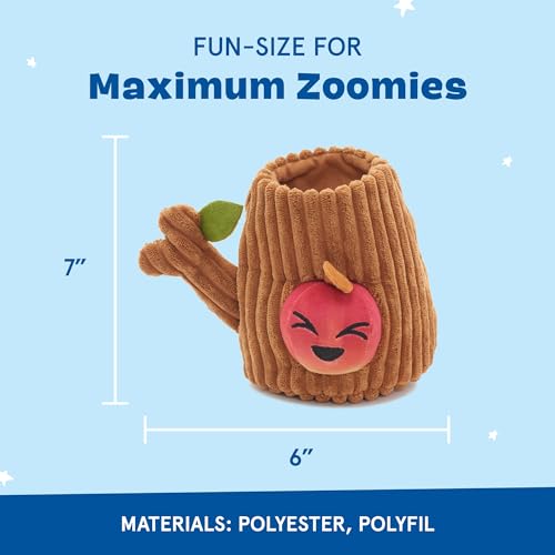 BarkBox Them Apples 3-in-1 Interactive Plush Dog Toy | Squeaky Dog Chew Toy with Crinkle Layers - For Small Dogs and Puppies - color: Them Apples