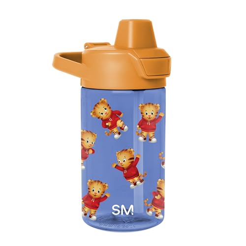 Simple Modern Daniel Tiger Kids Tritan Plastic Summit Water Bottle | 12 oz BPA-Free Cup with Covered Leak Proof Straw Lid for Boys, Girls, Toddlers | Dances - color: Daniel Tiger: Dances, style: Covered Lid | 12oz