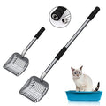 Cat Litter Scoop,Metal Long Handle Kitty Litter Coop Scooper,Heavy Duty Cats Pooper for Litter Box Pet Poop Shovel,Chicken Poop Scooper 32inch
