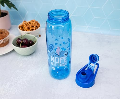Silver Buffalo Disney Lilo and Stitch Nope Lazy Quote, Water Bottle, 28oz | Not Today, Includes Screw-On Lid, 0.83 Liters - color: Lilo and Stitch Nope Not Today, size: 28 Ounces