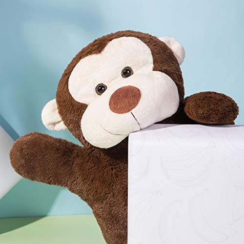 HomeTop Premium Classic Rubber Hot Water Bottle with Triceratops Cover | Natural rubber hot water bottle,Long-lasting heat retention,Snuggly all-night warmth - color: Cream White/Monkey