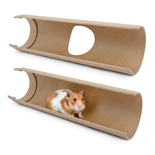 Niteangel Creative & Composable Hamster Tunnel - DIY & Build Unique Tube Burrow as Hideout for Small Sized Animals Like Hamsters Mouse Gerbils Mice (Half Tunnel Set) - size: Half Tunnel Set