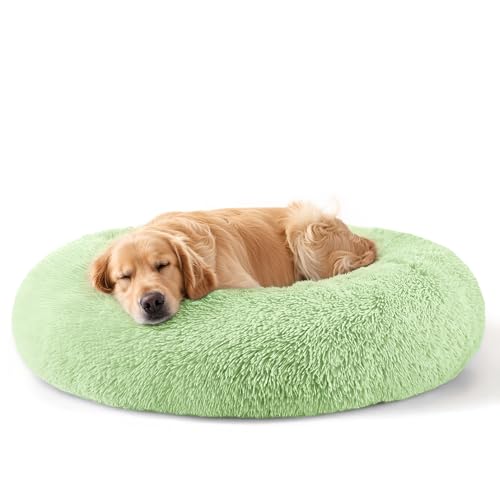 Dog Beds Large Sized Dog and Cats, 32in Pet Beds for Large Pet, Washable Indestructible Extra Large Dog Bed (Green) - color: Green, size: 32.0"L x 32.0"W x 8.0"Th