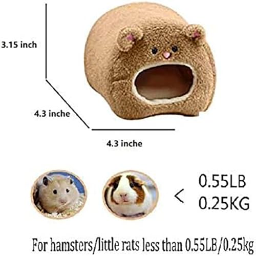 Rat Hamster Hideout Pet Nest Cute Cartoon Soft Plush Warm Pet Cave Hut Mini Small Animal Mice Nest Chinchilla