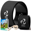 Yoga Wheel Set - Extra Wide Jumbo Wheel & Mini Massage Wheel | Stretching Strap with Starter Guide - Deep Stretches Plus Targeted Muscle Relief - Relieve Back Pain & Improve Mobility - style: Wide + Small + Strap
