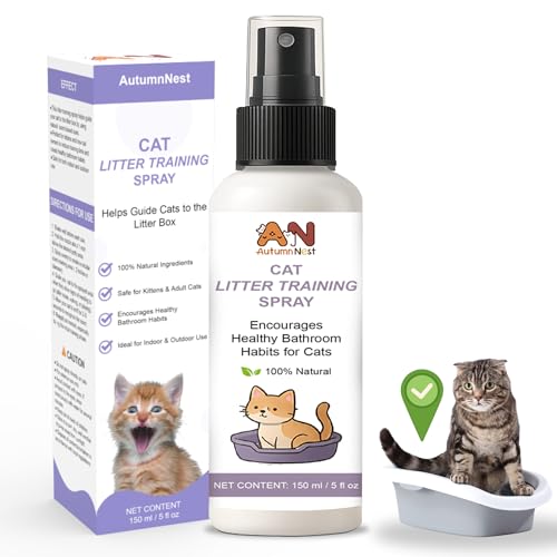 Cat Litter Training Spray, 150ml Litter Box Attractant for Cats & Kittens | Natural attractant helps guide cats and kittens to the litter box for easier training, retraining, and new-home transitions. - color: Cat Litter Training