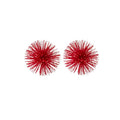Modern Day Accents 5287 Erizo Urchin X-Small Red Sphere Set of 2, 4" D - color: Red, size: X-Small