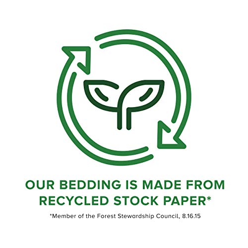 ECO BEDDING 99% Dust Free Paper Bedding for Small Animals, Odor Control, 3 lb (Expands to 60 L) - size: 3 lbs