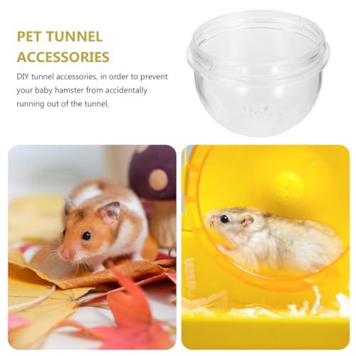 balacoo Hamster Tube Stopper 3pcs Holes Tubes Random Cap Chinchilla Toy Accessories DIY Cage | Tools Animals with Plugs External Pig Plastic Stopper Hole Mice Rat Guinea Small Pet Stoppers