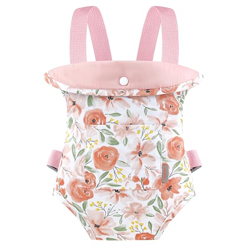 GAGAKU Baby Doll Carrier for Little Girls, Reborn Doll Accessories for Toddlers Kids 3+ Years Old, Toy Dolls Carrier - Roses - color: 3_rose