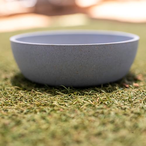 Loving Pets - Dolce Bamboo - Eco-Friendly Pet Bowls & Dishes for Dog, Cats, Puppy Food and Water Bowl -Sustainable and Dishwasher Safe, Made with Real Bamboo (Medium, Slate-Grey) - color: Slate Grey, size: Medium Bowl