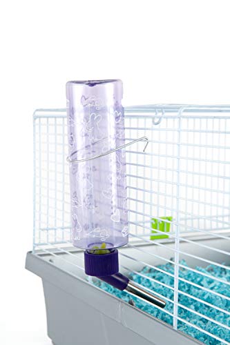 Lixit Standard Cage Water Bottles for Rabbits, Ferrets, Guinea Pigs, Hamsters, Rats, Mice and Other Small Animal's (8 Ounce, Clear Pack of 2) - color: Clear Pack of 2, size: 8 Ounce