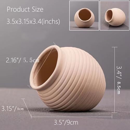 SpringSmart Aquarium Decor Rock Betta Fish Tank Decorations Ceramic Hideout Stone for Fish Shrimp Turtle Crab to Breed, Rest and Play, Small Fish Bowl Hiding Cave, Pot Shaped Betta Toys - size: TG