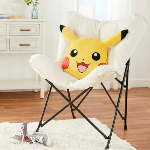Pokemon Pikachu Kids Soft Plush 16" Cuddle Pillow, Officially Licensed, By Franco - color: Pokemon Pikachu