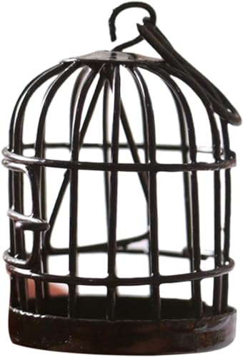 Miniature Birdcage Ornament Model Home Desktop Decor, Miniature Furniture and Accessories