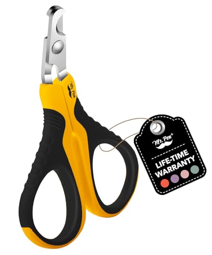 Mr. Pen- Cat Nail Clipper, Stainless Steel | Professional Sharp Cat Claw Trimmer for Small and Medium Cats, Pet Nail Clipper with Sturdy Non Slip Handle - color: Orange/Black