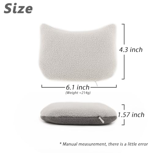 Large Mouse Wrist Rest Bean Bag, Ergonomic Mouse Support Pad Filled Ergo Beads for Computer, Laptop, PC Gaming (Gray) - color: Gray
