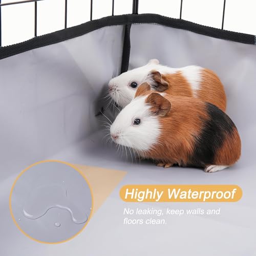 DZWLKJ Guinea Pig Cage Liner Tarp Bottom Waterproof and Washable Base Also for Rabbits, Bunny, Chinchesillas, Hedgehog, Ferrets and Other Small Animals(36x60 inches) - size: C&C 3x5(36x60 inches)