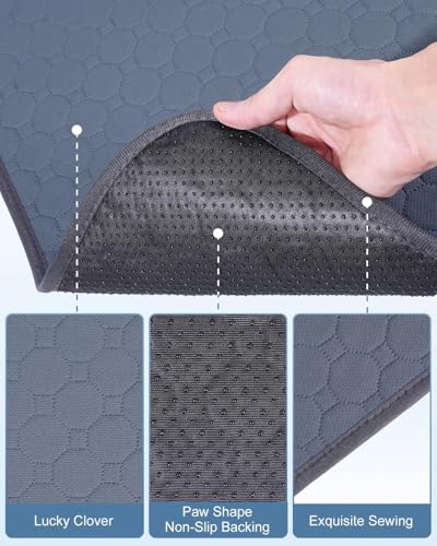 2 Pack 48" x 24" Guinea Pig Cage Liner, Washable Reusable Bedding, Waterproof Absorbent Pee Pad Non-Slip Mat for Small Animals, Rabbit, Hamster, Rat, Chinchilla - size: 48"*24"