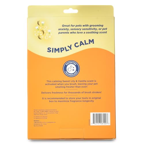 Arm & Hammer Deodorizing Dog Grooming Glove, Lily & Vanilla Scent | Fragrance transfer technology, baking soda infused, deshedding glove, for bathing and dry grooming daily - size: 1-Pack, style: Grooming Pet Glove - Sweet Lily & Vanilla