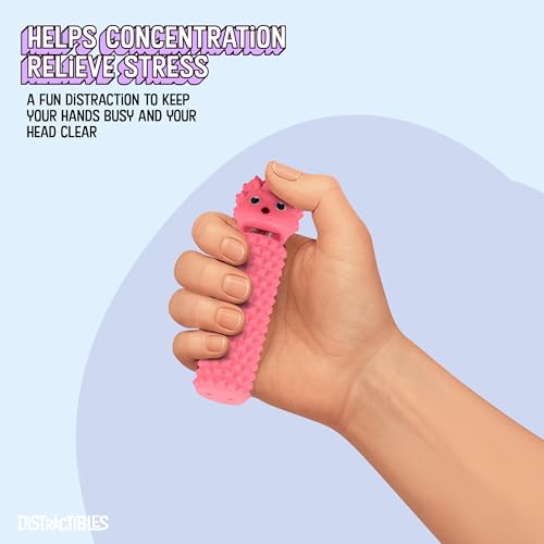 Hedgy - The Hedgehog Sensory Pain Stim Fidget Clicker, Spike Textured for Stress Relief, Focus and Concentration (Pink) - color: Pink