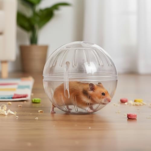 White Silent Exercise Ball Plastic Spinner Hamster Running for Sugar Gliders Small Mice Gerbils Multiple Colors Hamster Exercise Ball，Small Animal Exercise Wheels，Animal Health Supplie