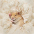 Sukh Natural Kapok Hamster Bedding - Natural Kapok Pet Bedding Dog Bed Stuffing Filling Stuff Animal Pack Pet Supplies for Cat Guinea Pig Chicken Bunny Duck Nesting Boxes Soft Warm Dust-Free 3.5OZ