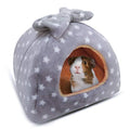 HOMEYA Small Animal Pet Bed, Sleeping House Habitat Nest for Guinea Pig Hamster Hedgehog Rat Chinchilla Hideout Bedding Snuggle Sack Cuddle Cup Cage Accessories with Removable Washable Mat- XL(Grey) - color: Grey