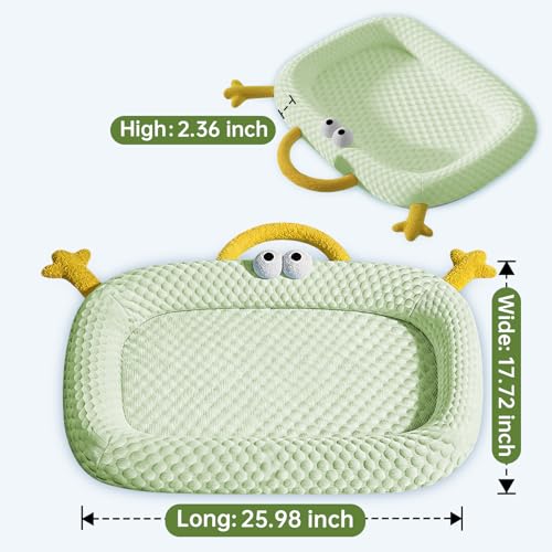 pet Cooling pad, Cute Animal Design, Breathable mesh, Summer Cooling pad (Green) - color: Green