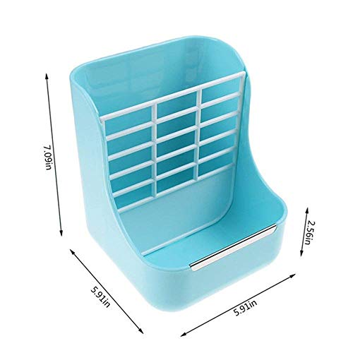 Hay Food Bin Feeder, Hay and Food Feeder Bowls Manger Rack for Rabbit Guinea Pig Chinchilla and Other Small Animals (Yellow)?- - color: Yellow