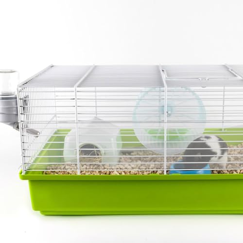 20 Pcs Pet Cage Liner 15.7'' x 6'', Cage Urine Guard Side Lining Clear Sheet with 100 Pcs Stainless Steel Zip Ties, Anti-Urine Side Lining Sheet for Rabbit Guinea Pig Hamster Ferret Chinchilla