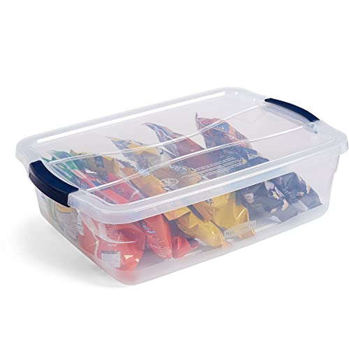Rubbermaid Cleverstore 17 Quart Clear Latching Waterproof Stackable Airtight Storage Containers with Durable Latching Lids (6 Pack) - size: 17 Qt – 6 Pack