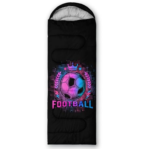 HOSIMA Dear Hunting Pattern Cold Weather Sleeping Bags for Kids Adults. | Black Light Weight Waterproof Sleeping Bags for Outdoors Hiking - color: Black-b