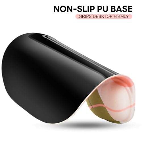 JIKIOU Ergonomic Mouse Pad with Gel Wrist Rest 2 Pack, Portable Small Rose | Upgraded-Prevent Gel Leakage, Ergonomic Design for Pain Relief, Cooling Gel filled, Smooth Lycra Surface, Non-Slip PU Base - color: 04Rose