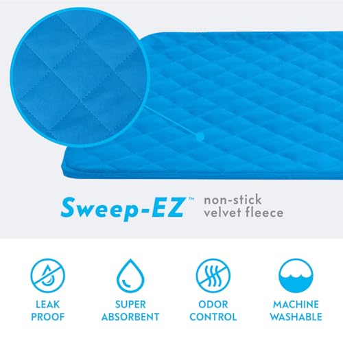 Paw Inspired Fitted Fleece Shelf Liner for Critter Nation Cage, Blue | Cover for Ferret Nation/Critter Nation Cage Shelves, For Ferrets, Rats, Chinchillas, Hedgehogs, Small Animals, Pets - color: Blue, size: Shelf Liner