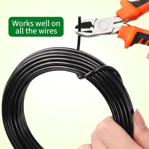 Mudder 5 Roll Aluminum Bonsai Training Wire Tree 2/2.5/3/4/6mm 42 Feet Total with Bonsai Wire Cutter Anodized Training for Holding Branches Small Trunks(Black) - color: Black, size: 2/2.5/3/4/6mm