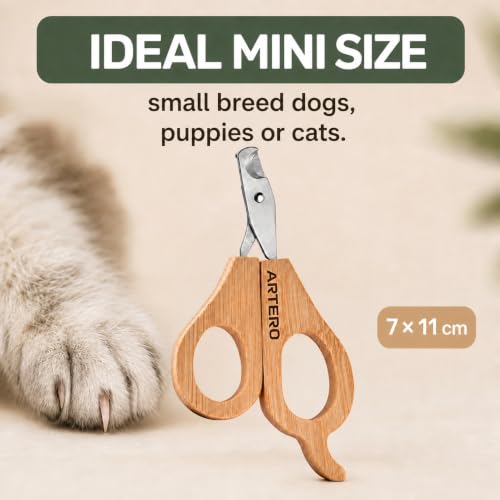 Artero Professional Nail Clippers for Dogs and Cats (Mini - Nature Collection)