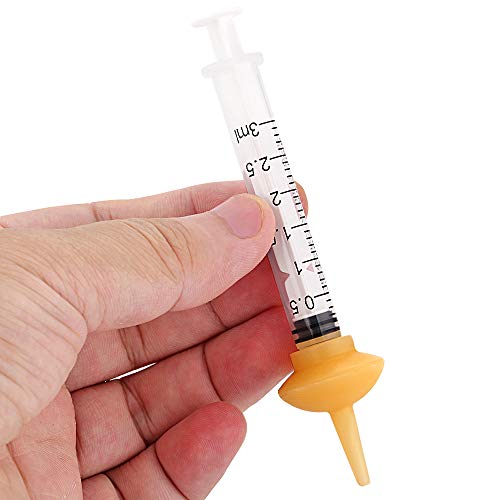 Pet Feeding Bottle and Syringes with Nipples for Small Cat Dog Animals (Model 1) - size: model1