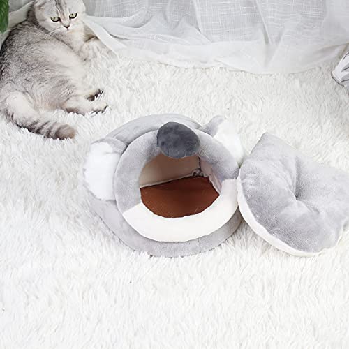 LEFTSTARER Guinea Pig Rat Bed and Hideout for Ferret Hedgehog Sleep and Hide, Hamster Small Pet Animals Supplies Toy Cage Accessories Nest - color: 6.Koala-L