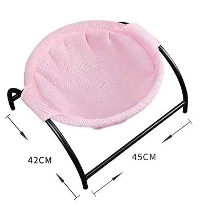 Cat Bed Sleeping Cat Hammock, 16.9in x 16.9in x 9.5in, Pink | Cat Supplies Pet Supplies Whole Wash Stable & Breathable Easy Assembly Indoors Outdoors, 16.9 in x 16.9 in x 9.5 in - color: Pink, size: 16.9"L x 16.9"W x 9.5"Th (Mesh)