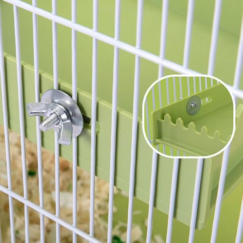 Hamster Play Platform, Plastic Hamster Platform with Ladder, Small Animals Standing Platform, Hamster Stand Platform Toys, Small Animal Cage Standing Platform for Guinea Pig - size: L Shape