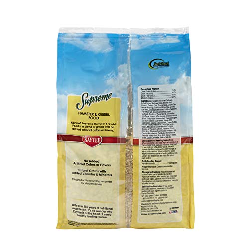 Kaytee Supreme Hamster & Gerbil Food, 2 Lb (Pack of 2) - size: 32 Ounce (Pack of 2)