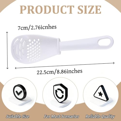 3 Piece Set Small Animal Litter Scoop Red White Black Plastic Mesh Scooper Hamster Cage Accessories Litter Sifter with Small Holes for Sand Bath
