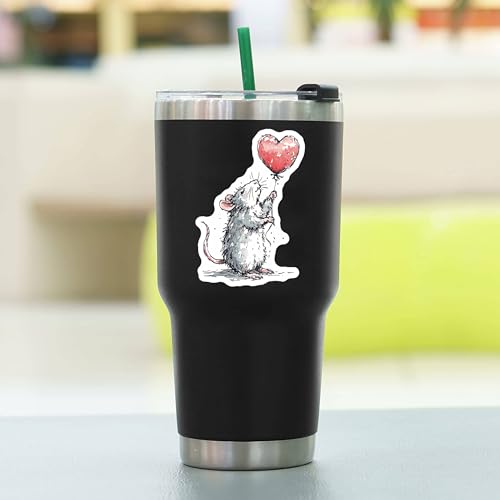 100 PCS Rat Stickers Pack – Waterproof Decals for Water Bottles, Laptops, Phones, Notebook, Cars – Cool Vibrant Graphics for Rat Enthusiast - color: Rat